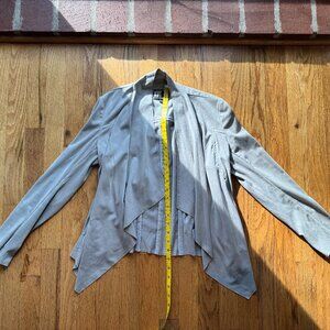 Kut from the Kloth Light Gray Open-Front Blazer